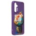 Чехол-накладка для Samsung Galaxy A54 (кот) (фиолетовый) - SC335