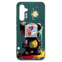 Чехол-накладка для Samsung Galaxy A54 (медведь) (темно-зеленый) - SC335
