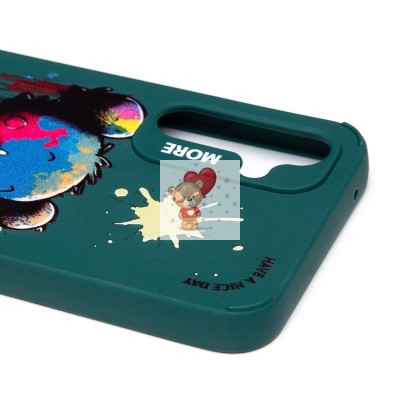 Чехол-накладка для Samsung Galaxy A54 (медведь) (темно-зеленый) - SC335 Чехол-накладка для Samsung Galaxy A54 (медведь) (темно-зеленый) - SC335