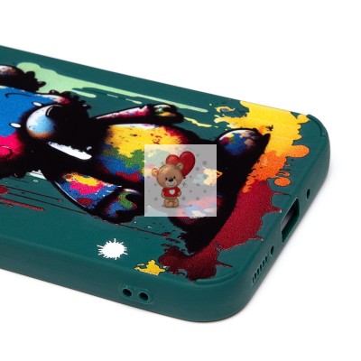 Чехол-накладка для Samsung Galaxy A54 (медведь) (темно-зеленый) - SC335 Чехол-накладка для Samsung Galaxy A54 (медведь) (темно-зеленый) - SC335