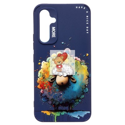 Чехол-накладка для Samsung Galaxy A54 (овечка) (темно-синий) - SC335 Чехол-накладка для Samsung Galaxy A54 (овечка) (темно-синий) - SC335
