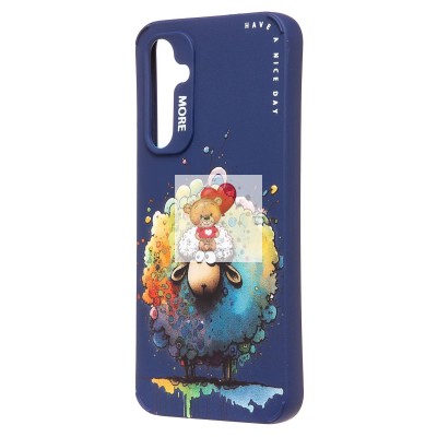 Чехол-накладка для Samsung Galaxy A54 (овечка) (темно-синий) - SC335 Чехол-накладка для Samsung Galaxy A54 (овечка) (темно-синий) - SC335
