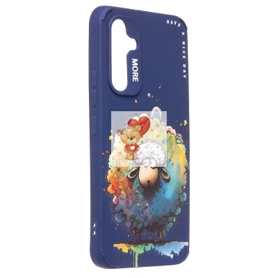 Чехол-накладка для Samsung Galaxy A54 (овечка) (темно-синий) - SC335 Чехол-накладка для Samsung Galaxy A54 (овечка) (темно-синий) - SC335