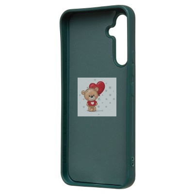 Чехол-накладка для Samsung Galaxy A54 (собака) (темно-зеленый) - SC335