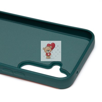 Чехол-накладка для Samsung Galaxy A54 (собака) (темно-зеленый) - SC335