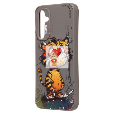 Чехол-накладка для Samsung Galaxy A54 (тигр) (серый) - SC335