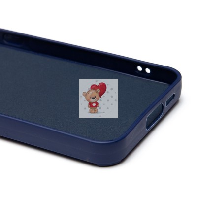 Чехол-накладка для Samsung Galaxy A55 (заяц) (темно-синий) - SC335