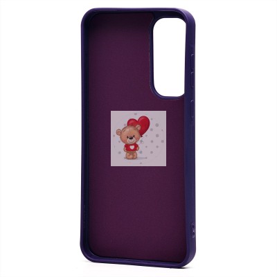 Чехол-накладка для Samsung Galaxy A55 (кот) (фиолетовый) - SC335 Чехол-накладка для Samsung Galaxy A55 (кот) (фиолетовый) - SC335