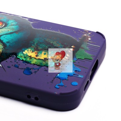 Чехол-накладка для Samsung Galaxy A55 (кот) (фиолетовый) - SC335 Чехол-накладка для Samsung Galaxy A55 (кот) (фиолетовый) - SC335