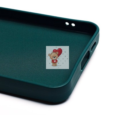 Чехол-накладка для Samsung Galaxy A55 (медведь) (темно-зеленый) - SC335