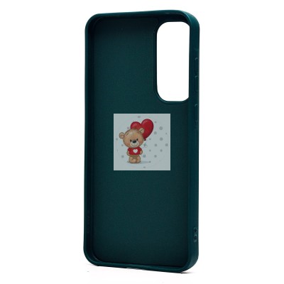 Чехол-накладка для Samsung Galaxy A55 (собака) (темно-зеленый) - SC335