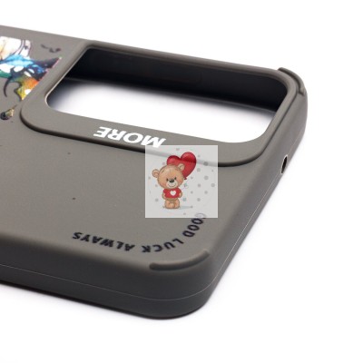 Чехол-накладка для Samsung Galaxy S21FE (панда) (серый) - SC335