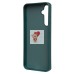 Чехол-накладка для Samsung Galaxy S23 FE (медведь) (темно-зеленый) - SC335