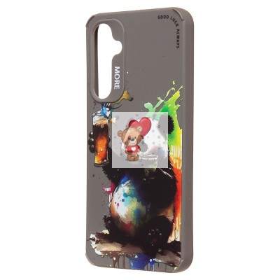 Чехол-накладка для Samsung Galaxy S23 FE (панда) (серый) - SC335