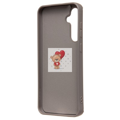 Чехол-накладка для Samsung Galaxy S23 FE (панда) (серый) - SC335