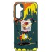Чехол-накладка для Samsung Galaxy S23 FE (собака) (темно-зеленый) - SC335