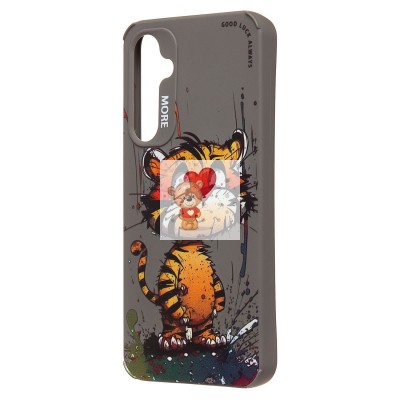Чехол-накладка для Samsung Galaxy S23 FE (тигр) (серый) - SC335