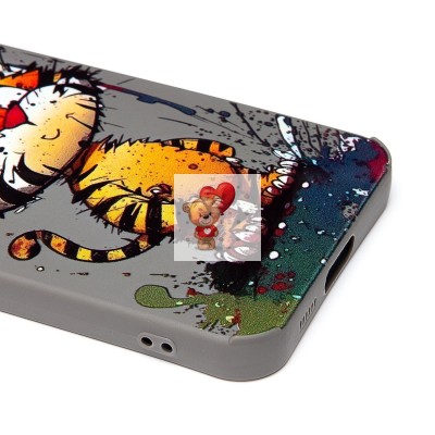 Чехол-накладка для Samsung Galaxy S23 FE (тигр) (серый) - SC335