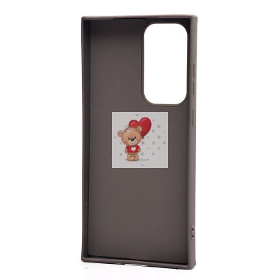 Чехол-накладка для Samsung Galaxy S23 Ultra (тигр) (серый) - SC335