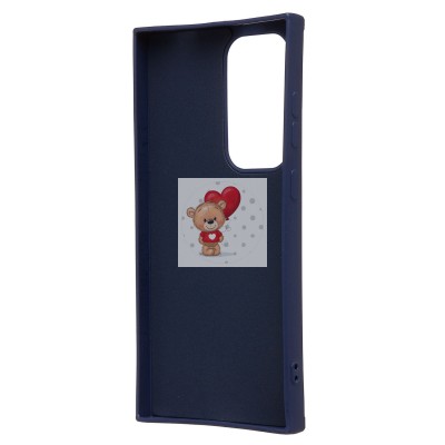 Чехол-накладка для Samsung Galaxy S24 Ultra (заяц) (темно-синий) - SC335 Чехол-накладка для Samsung Galaxy S24 Ultra (заяц) (темно-синий) - SC335