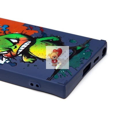 Чехол-накладка для Samsung Galaxy S24 Ultra (заяц) (темно-синий) - SC335 Чехол-накладка для Samsung Galaxy S24 Ultra (заяц) (темно-синий) - SC335