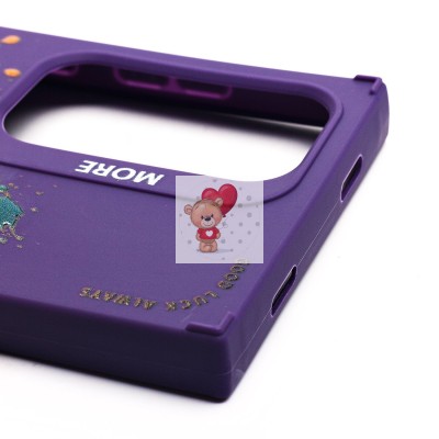 Чехол-накладка для Samsung Galaxy S24 Ultra (кот) (фиолетовый) - SC335 Чехол-накладка для Samsung Galaxy S24 Ultra (кот) (фиолетовый) - SC335