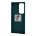 Чехол-накладка для Samsung Galaxy S24 Ultra (медведь) (темно-зеленый) - SC335
