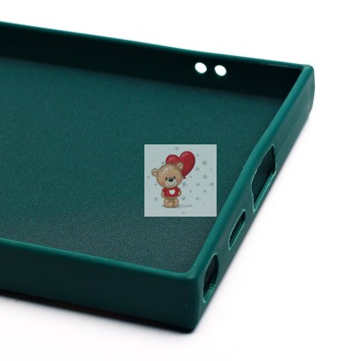 Чехол-накладка для Samsung Galaxy S24 Ultra (медведь) (темно-зеленый) - SC335