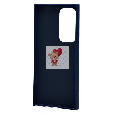 Чехол-накладка для Samsung Galaxy S24 Ultra (овечка) (темно-синий) - SC335
