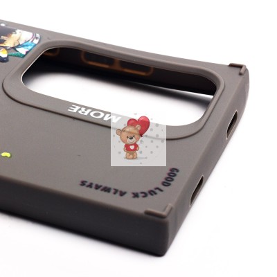 Чехол-накладка для Samsung Galaxy S24 Ultra (панда) (серый) - SC335