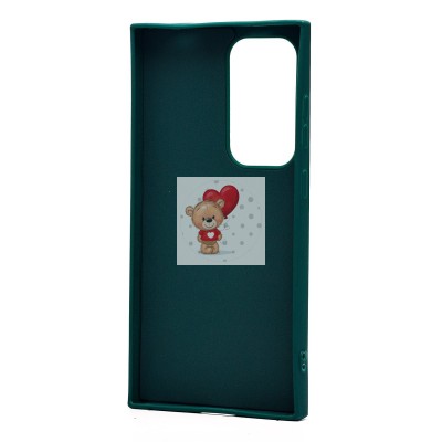 Чехол-накладка для Samsung Galaxy S24 Ultra (собака) (темно-зеленый) - SC335