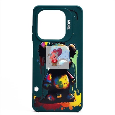 Чехол-накладка для Tecno Pop 8 (медведь) (темно-зеленый) - SC335 Чехол-накладка для Tecno Pop 8 (медведь) (темно-зеленый) - SC335