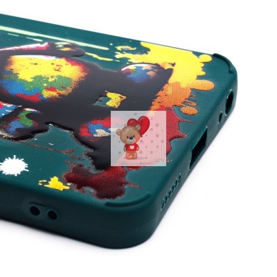 Чехол-накладка для Tecno Pop 8 (медведь) (темно-зеленый) - SC335 Чехол-накладка для Tecno Pop 8 (медведь) (темно-зеленый) - SC335