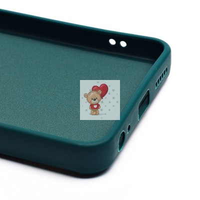 Чехол-накладка для Tecno Pop 8 (медведь) (темно-зеленый) - SC335 Чехол-накладка для Tecno Pop 8 (медведь) (темно-зеленый) - SC335