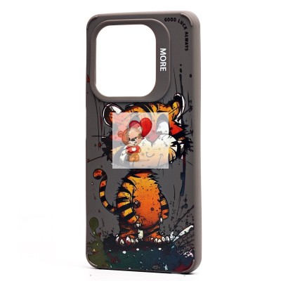 Чехол-накладка для Tecno Pop 8 (тигр) (серый) - SC335