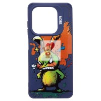 Чехол-накладка для Tecno Spark 20C (заяц) (темно-синий) - SC335