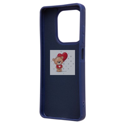 Чехол-накладка для Tecno Spark 20C (заяц) (темно-синий) - SC335