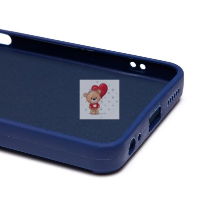 Чехол-накладка для Tecno Spark 20C (заяц) (темно-синий) - SC335