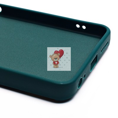 Чехол-накладка для Tecno Spark 20C (медведь) (темно-зеленый) - SC335