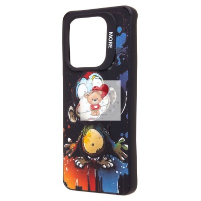 Чехол-накладка для Tecno Spark 20C (обезьяна) (черный) - SC335