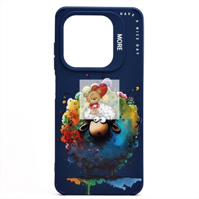 Чехол-накладка для Tecno Spark 20C (овечка) (темно-синий) - SC335