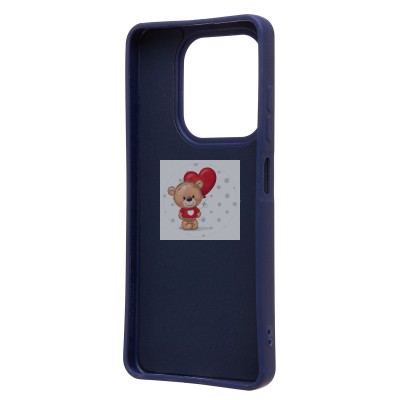 Чехол-накладка для Tecno Spark 20C (заяц) (темно-синий) - SC335