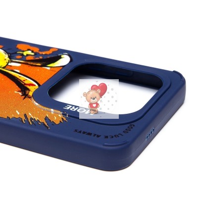 Чехол-накладка для Tecno Spark 20C (заяц) (темно-синий) - SC335