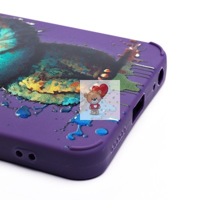 Чехол-накладка для Tecno Spark 20C (кот) (фиолетовый) - SC335