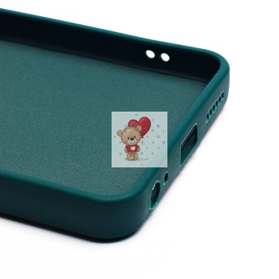 Чехол-накладка для Tecno Spark 20C (медведь) (темно-зеленый) - SC335