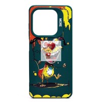 Чехол-накладка для Tecno Spark 20C (собака) (темно-зеленый) - SC335