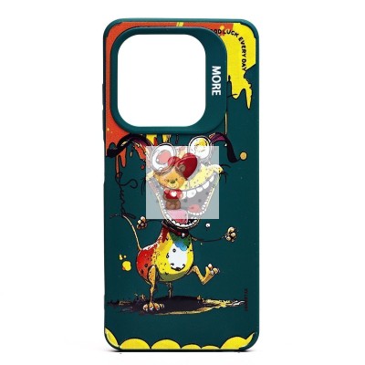 Чехол-накладка для Tecno Spark 20C (собака) (темно-зеленый) - SC335 Чехол-накладка для Tecno Spark 20C (собака) (темно-зеленый) - SC335