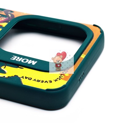 Чехол-накладка для Tecno Spark 20C (собака) (темно-зеленый) - SC335