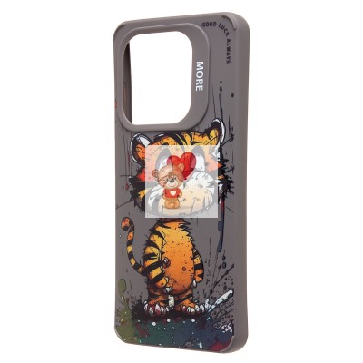 Чехол-накладка для Tecno Spark 20C (тигр) (серый) - SC335