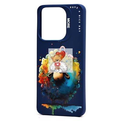 Чехол-накладка для Tecno Spark GO 2023 (овечка) (темно-синий) - SC335